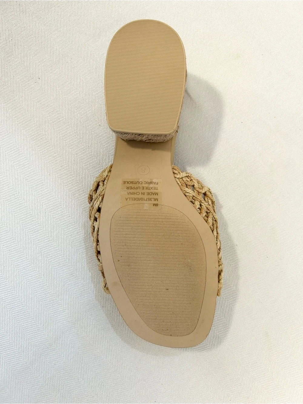 Mia Idella Natural Woven Sandals NIB